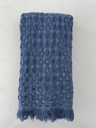 Anaya with Love Turkish Cotton Waffle Hand Towel - Set of 2 in Deep Blue at Nordstrom