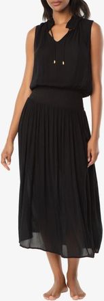 Helen Jon Sleeveless Smocked Dress in Black at Nordstrom, Size X-Small