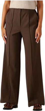 Y.A.S Bruine Stijlvolle Winterbroek - Dames - Wijde Broeken - Bruin - XL - Polyester - Broeken