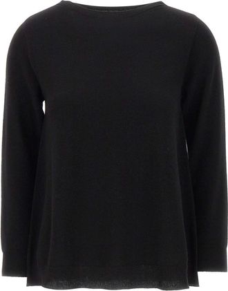 KANGRA Truien & Vesten, Dames, Zwart, S, Wol, Trui met ronde hals