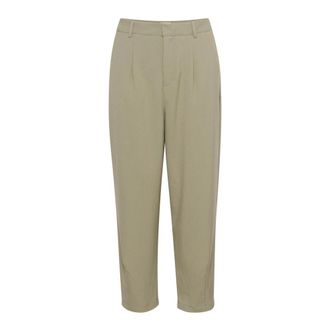 Kaffe Kamerle Pants - Dames - Vrijetijds broeken - Groen - S - Polyester - Broeken