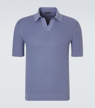 Ermenegildo Zegna Knitted cotton polo shirt