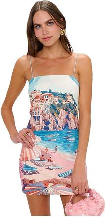 Show me your Mumu Pto Mini Dress Womens Dress Oasis Beach Club : LG, Nylon/Rayon/Spandex