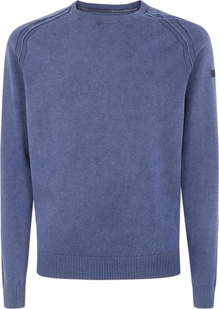 Roberto Ricci Design Round-neck Truien - Heren - Ronde hals truien - Blauw - L - Truien & Vesten