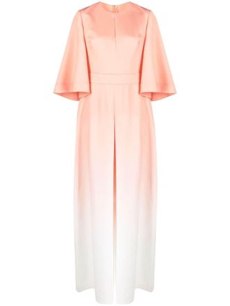 Elie Saab Tuta intera con effetto sfumato - Arancione