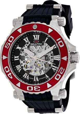 Seapro Mens Seaway Black Round 50mm