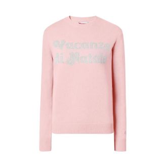 Saint Barth New Queen Sweater - Dames - Ronde hals truien - Roze - XS - Wol - Truien & Vesten
