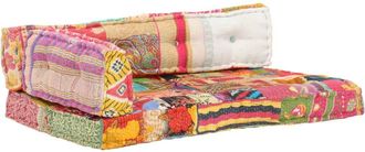 vidaXL Coj&iacute;n Para Sof&aacute; De Pal&eacute;s Tela Multicolor Patchwork Vidaxl