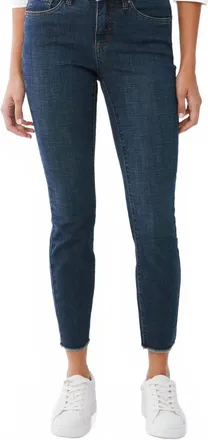 FDJ Christina Slim Ankle Jeans In Dark Blue