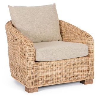Decorspace Poltrona Cadice struttura in rattan con cuscini per interno