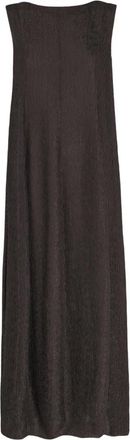 Cortana Lange mouwloze maxi jurk - Dames - Maxi kleedjes - Bruin - S - Chiffon - Kleedjes