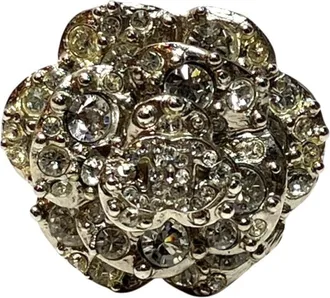 Chanel Silver Metal Band Ring (Pre-Owned)
