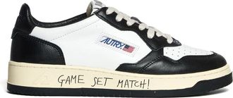 Autry Sneakers, male, White, 7 UK, Premium Leather Trainers in White/Black
