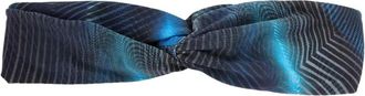 Lygia & Nanny Bethania twisted printed headband - women - Fabric - One Size - Blue