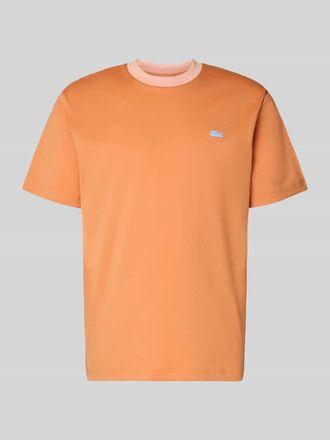 Lacoste Regular Fit T-Shirt aus reiner Baumwolle in Orange, Gr&ouml;&szlig;e XXXL