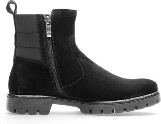 Ara Zwarte su&egrave;de dameslaars - Bristol - Dames - Enkellaarsjes - Zwart - 41 EU - Su&egrave;de - Schoenen