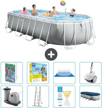 Intex Piscina Prism Frame Oval - 610x305x122 Cm - 9-piezas S544