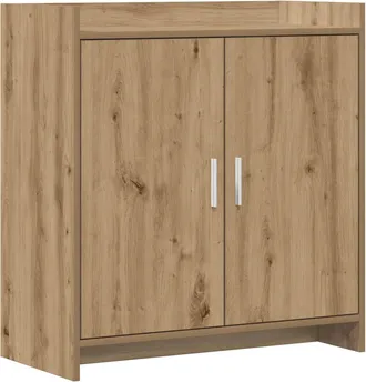 vidaXL Aparador Roble Artisan 72 X 36 X 80 Cm Madera De Ingenier&iacute;a Vidaxl