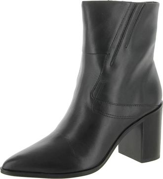 Franco Sarto Womens Franco Sarto Ticada Boots Black Leather Pointed Toe Bootie ZOGG2496