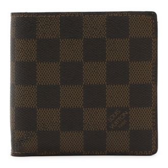 Louis Vuitton Brown Damier Canvas Wallet (Bi-Fold) (Pre-Owned)