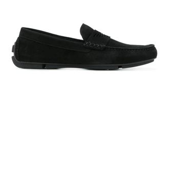 Emporio Armani Mocassini da guida in camoscio - - Shoes - Uomo - Nero - 41 EU
