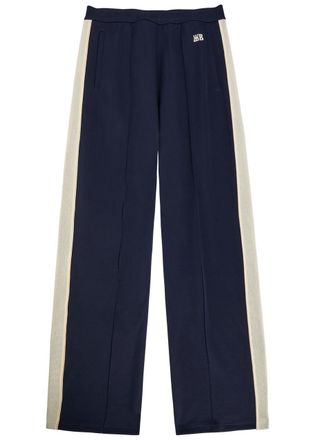 Wales Bonner Wales Bonner Motion Panelled Jersey Track Pants - Navy - S