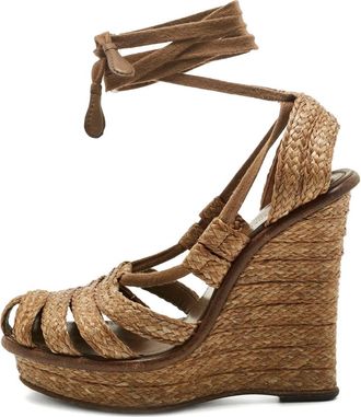 Bottega Veneta Sandali con zeppa - Marrone