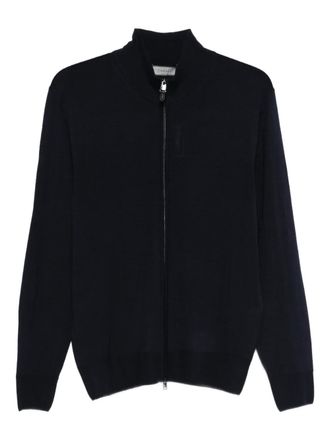 Canali zip cardigan - men - Fabric - 48 - Blue