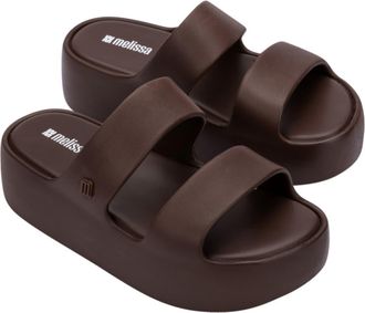 Melissa Free Line Platform Slide Sandal in Bronze at Nordstrom, Size 10