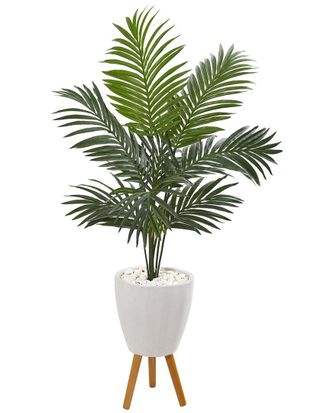 Nearly Natural 4.5Ft Kentia Artificial Palm Tree In Planter With Legs