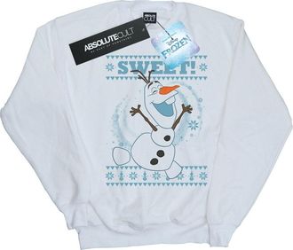 Disney Dames/Dames Frozen Olaf Sweet Christmas Sweatshirt (Wit)