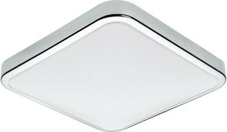 Eglo Eglo - Manilva 1 - led Square Bathroom Flush Ceiling Light Chrome IP44