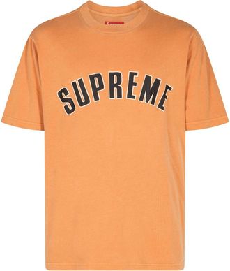 SUPREME Cracked Arc T-shirt - unisex - Cotton - L - Orange