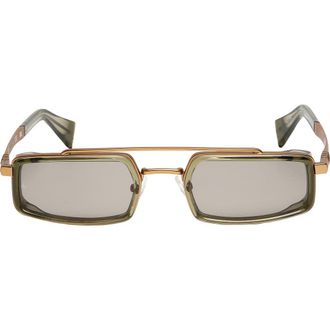 Rag & Bone 52mm Navigator Sunglasses in Bronze /Crystal Olive /Green at Nordstrom