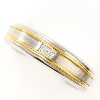 C&A Platinum Yellow Gold Yellow Gold (18K) Platinum 900 Band Ring (Pre-Owned)