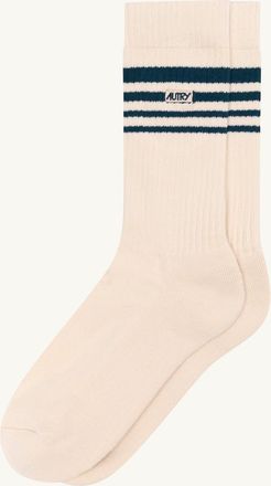 Autry JACQUARD STRIPED SOCKS WITH LOGO UNISEX