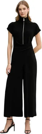 Joseph Ribkoff Jumpsuits & Playsuits, Dames, Zwart, 4Xl, Polyester, Jumpsuit met hoge hals en rits