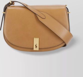 Ralph Lauren smooth leather shoulder bag with adjustable strap