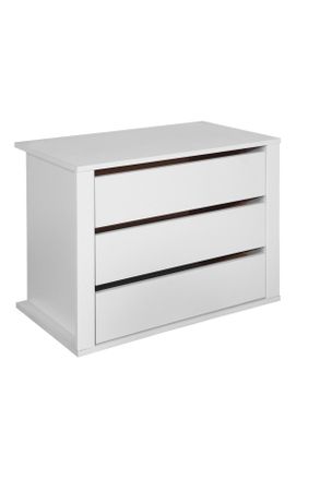 Boxxx Schubkasteneinsatz, Weiß, Holzwerkstoff, 3 Schubladen, 75x54x47 cm, Schlafzimmer, Kleiderschränke, Schrankzubehör