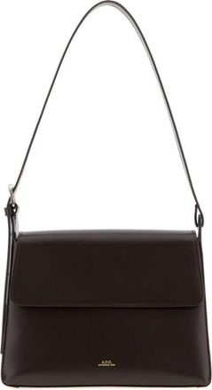 A.P.C. Dark Brown Virginie Small Shoulder Bag