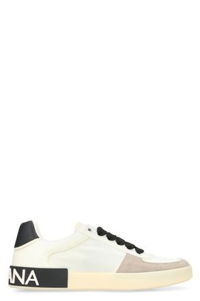 Dolce & Gabbana White Logo Portofino Sneakers