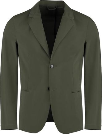 THE (ALPHABET) Single-breasted Twee-Knops Jas - Heren - Blazers - Groen - S - Jassen
