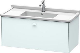 Duravit Duravit Brioso Neceser De Pared 102,0 X 46,9 Cm, 1 Extra&iacute;ble, Para Lavabo Starck 3 030410, Color (frente/cuerpo): Azul Claro Decoraci&oacute;n Mate, Mango Az