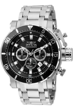 Invicta Coalition Forces 32704 Heren Horloge - Quartz Uurwerk - Roestvrij Staal met zwarte Wijzerplaat - 52mm