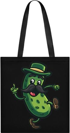 Generic Pickle Print Tote Bag for Women Men Shoulder Bags Purses Pouch Handbags