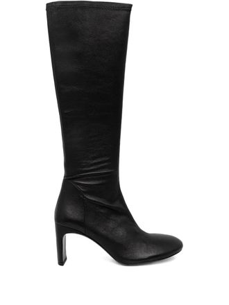 Patrizia Pepe 75mm zip-fastening round-toe boots - Black