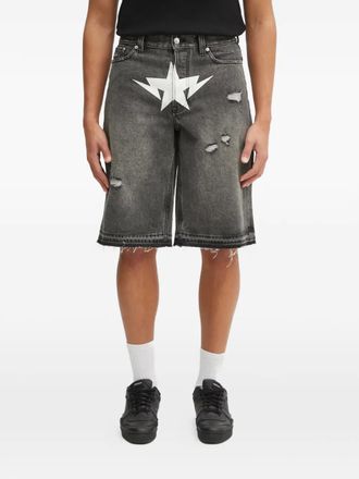 A Bathing Ape Shorts con effetto vissuto - Grigio