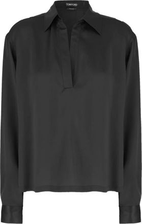 Tom Ford T-shirts en Poloshirts - Dames - Blouses - Zwart - S - Overhemden