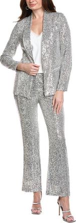 Nanette Lepore 2pc Sequin Suit Jacket & Pant Set