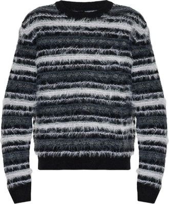 Sams&oslash;e & Sams&oslash;e Maglione Safinnley a righe - Nero